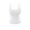 Top sexy sin espalda estilo americano para primavera y verano con copas, expansión hacia afuera, camiseta de tirantes para deportes y fitness, ropa interior corta