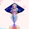 Weifang cometa de sirena al por mayor niños adultos caricatura tela triangular cometa brisa fácil de volar puesto juguetes fabricantes