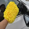 Luvas de Veludo Chenille Dupla Face para Limpeza de Carro, Luvas de Espuma para Lavagem de Carro, Luvas de Patinha de Urso com Forte Absorção de Água - 100g Grande