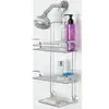 [Liquidación] Estante de Almacenamiento para Baño de Doble Capa sin Instalación Transfronterizo de Amazon Estante de Almacenamiento para Ducha de Hierro Hueco