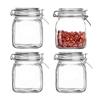 Suprimentos de cozinha de aço inoxidável fivela de vidro alimentos selado jarra de armazenamento frasco garrafa de mel garrafa de chá jar