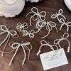 ¡súper salvaje! Hebilla de zapato de cristal con perlas de estilo coreano, lazo con cordón de perlas, accesorios para zapatos, decoración de zapatillas con flores para mujer