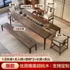 Mesa de Té de Nogal Estilo Dinastía Song y Juego de Sillas Sala de Estar Uso Doméstico Nuevo Chino Sofá Cama Arhat Mesa de Té para Preparar Té de Madera Maciza con Ensambles de Carpintería