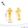 Pingente Ruyi Atacado Chinês Retrô Esmalte Caractere da Fortuna Ornamento Pendurado Versátil Areia Dourada Pingente Pequeno Acessório