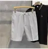 Verão Five-point Calças Shorts Calças Estilo coreano All-match Slim-fit Calças Solid Color Non-ironing Summer Thin Casual Pants for Men