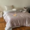 Producto Individual de Cama Lenzing Tencel Austriaco Verano Seda Seda de Hielo Doble Color Puro Cama Sábanas de Cama Funda Nórdica Funda de Almohada Cama Sábanas de Cama