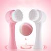 Cabelo macio silicone dupla face rosto escova escova facial dupla face escova de silicone escova facial remoção de cravo ferramenta de limpeza escova de massagem