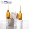 Frasco de Preservación para Inyección de Luz de Agua de 2 ml con Tubo de Aguja de Hombro Angulado, Frasco Desechable para Inyección de Esencia, Frasco Rompible con Jeringa de Empuje hacia Atrás para Dispensar