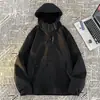 Chaqueta de Montañismo con Capucha Ligera Cortavientos para Hombre y Mujer Estilo Pareja Chaqueta Deportiva para Exteriores