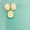 Juguete de Comida Serie Huevo Pochado Accesorios de Resina Pegamento de Crema DIY Funda para Teléfono Móvil Accesorios para el Cabello Piezas Decorativas para Zapatos con Agujero