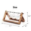 Soporte Hidropónico de Madera Soporte Creativo Soporte para Rábano Verde Planta Acuática Estante Colgante de Capas para Botellas Escritorio Soporte Decorativo de Madera Maciza