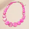 Collar de cuentas de resina transfronterizo europeo y americano Cadena de clavícula de moda de lujo ligero Lujo ligero de alta gama Personalizado Versátil Collar Venta al por mayor