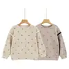 Camiseta Segunda Pele Infantil, Estilo Primavera e Outono, Top de Manga Longa com Gola Redonda para Meninos e Meninas, Roupa de Bebê, Top para Criança Pequena