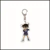 2026 Merchandise de Anime Detective Conan Chaveiro Acrílico Plano 2D Pingente de Mochila Gravação Hongyao