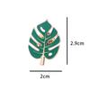 Broche dos desenhos animados bonito all-match crachá de personalidade japonês ins corpete feminino trevo da sorte verde crachá pin