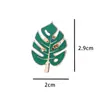 Broche de Dibujos Animados Lindo Insignia Personalizada Versátil Insignia Verde de Trébol de Cuatro Hojas Pin de Corsage Japonés ins para Mujer