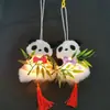 Lanternas Pequenas de Bambu Trançado, Lanternas do Festival do Meio do Outono de Panda, Lanternas de Chaozhou e Shantou, Lanternas de Ano Novo Chinês para Áreas Turísticas, Lanternas Pequenas Brilhantes para Crianças para Barracas de Rua