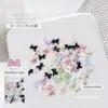 Joyería para uñas mini moño color caramelo tamaño pequeño corbata de lazo nudo de lazo decoraciones de uñas de resina 100 pts