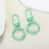 Hebilla de Puerta de Color Caramelo con Llavero Colgante de Hebilla de Resorte Accesorios para Joyería DIY Anillo Abierto de Conexión Anillo de Resorte Material