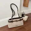 2026 Nuevo Bolso de Axila de Bloques de Color Patchwork de Gama Alta para Mujer Bolso de Mano Versátil Bolso de Hombro Simple a la Moda