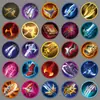 100 Adesivos de Ícones de Habilidade para o Jogo Honor of Kings Planejador Criativo Decoração Garrafa de Água Capa de Celular Adesivos de Computador