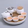 Nuevo Producto Juego de Té Kung Fu Japonés Juego Pequeño para el Hogar Bandeja de Té Seco Simple Habitación de Hotel B&B Juego de Té de Cerámica
