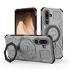 Funda para Teléfono Móvil Serie Samsung J-20 Anti-Caída Succión Magnética Soporte Giratorio 360 Funda Protectora para Teléfono Móvil S25 Funda para Teléfono Móvil