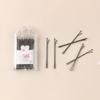 Caja de 24/30 Piezas Pasadores para Raíz del Cabello, Lacado Negro, No Dañan el Cabello, Estilo Coreano, Pinzas de Acero para Flequillo de 6 cm para Niñas