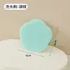 Cepillo de champú para bebé con forma de flor pequeña y lazo, cabezal de silicona, cepillo de baño para bebé, artefacto para baño de bebé