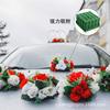 Lodo floral de fábrica esponja para arreglos florales forma redonda luna de amor sosteniendo salchicha de flor lodo floral decoración de coche de boda lodo floral