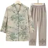 Ropa de Verano para Mamá, Camisa de Manga Tres Cuartos, Tops de Verano para Mujeres de Mediana Edad y Mayores, Camisas, Ropa para Señoras Mayores, Conjunto de Abuela