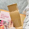 Pajilla Curva Transparente de Vidrio de Borosilicato Alto Resistente a Altas Temperaturas Engrosada y Resistente a Caídas de Grado Alimenticio para Beber Leche de 20 cm de Largo