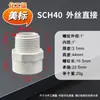 Conector Directo Roscado Externo de PVC Estándar Americano Sch40 Transfronterizo de Amazon 3 pulgadas 4 pulgadas Accesorios de Plástico Blanco para Tuberías de Suministro de Agua