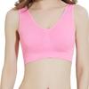 Sostén de chaleco transpirable para mujeres de mediana edad y ancianas, con realce, para yoga, correr, dormir, básico, ropa interior, sostén de espalda hermosa para mujeres