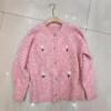 Cárdigan de Punto Estilo Coreano Tejido a Mano Nuevo Estilo Otoño e Invierno 2025 Suave y Versátil Estilo Extranjero Chaqueta Suéter de Alta Calidad para Mujer