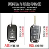 Dedicado a Skoda Ming Ruixin Ruixin Dynamic Speed Pai Haorui Kodiak Funda Protectora para Llave de Coche Carcasa Hebilla