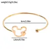 Pulseiras do Mickey e da Minnie de Desenho Animado Anime Transfronteiriça da Amazon, Joias da Moda em Liga de Zinco Cor Sólida Luxo Leve Presentes Atacado