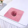 Toalla de Salón de Belleza Agujero en la Mesa de Noche Toalla Almohadilla de Agujero para Camilla de Masaje Toalla Facial Agujero en la Mesa de Noche Toalla No Hace Bolitas ni se Desvanece