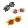 Gafas de sol redondas para niños de fábrica, gafas de sol retro de moda con combinación de colores, gafas de gel UV