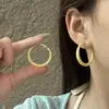 Aretes de Aro Amarillos Leche Fresca y Dulce para Mujer, Aretes Únicos y Versátiles, Aretes de Nicho y Súper Elegantes