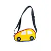 Nueva Caricatura Coreana Estilo Coche Niños y Niñas Bolso Cruzado Moda Color Contrastante Mini Ligero Bolso de Pecho Bolso de Hombro