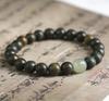 Pulsera de Palo de Rosa Lobular Natural Pulsera para Pareja Pulsera para Mujer Ébano Sándalo Joyería de Mano Pulsera con Cuentas Superiores de Jade Hetian
