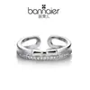 Anillo Abierto Brillante de Diamantes de Doble Capa con Exquisito Lazo, Tendencia en Tiktok, Diseño de Nicho Versátil, Anillo de Personalidad Estilo Minimalista