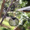 Linterna de Arte de Hierro Alimentada por Energía Solar para Tenis Amazon Luz Colgante de Red Vintage Linterna Hueca Decorativa para Jardín Exterior y Patio
