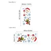 Pegatinas de puerta de renos navideños y Papá Noel transfronterizas, calcomanías de pared autoadhesivas para sala de estar y dormitorio, decoraciones festivas, disponibles para dropshipping