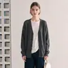 Cárdigan de Punto Holgado Estilo Coreano para Mujer, Abrigo de Punto Suave y Esponjoso para Primavera y Otoño, Suéter de Longitud Media 7996