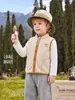 Chal para niño jellybaby 2026 otoño bebé polar tigre chaqueta infantil chal informal para niño pequeño