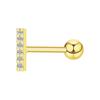 Joyería Europea y Americana para Piercings Transfronterizos Pendientes de Rosca Florales Incrustados con Diamantes Pendientes de Hélice para Hueso del Oído con Circonita Sensación de Alta Gama para Mujeres