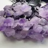 Colgante de mineral en bruto de amatista natural de Brasil collar de amatista amatista desnuda racimo de amatista flor de amatista colgante irregular venta al por mayor