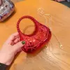 2026 Nueva Moda Transfronteriza Mini Bolso Bolso de Acrílico en Forma de Media Luna Bolsillo para Monedas Rojo Sobres Bolsos Cruzados para Niños